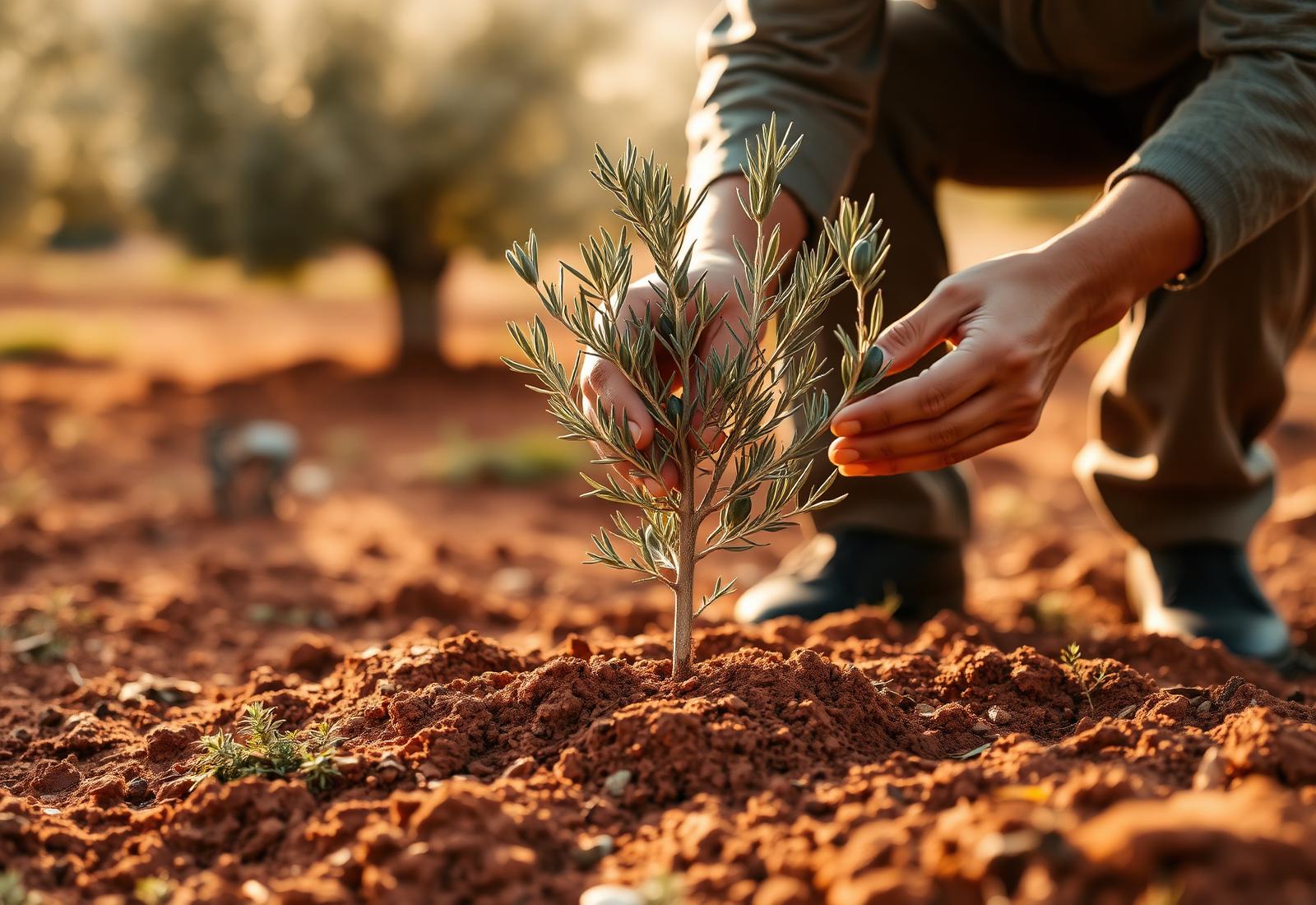 Olive tree planting in Morocco